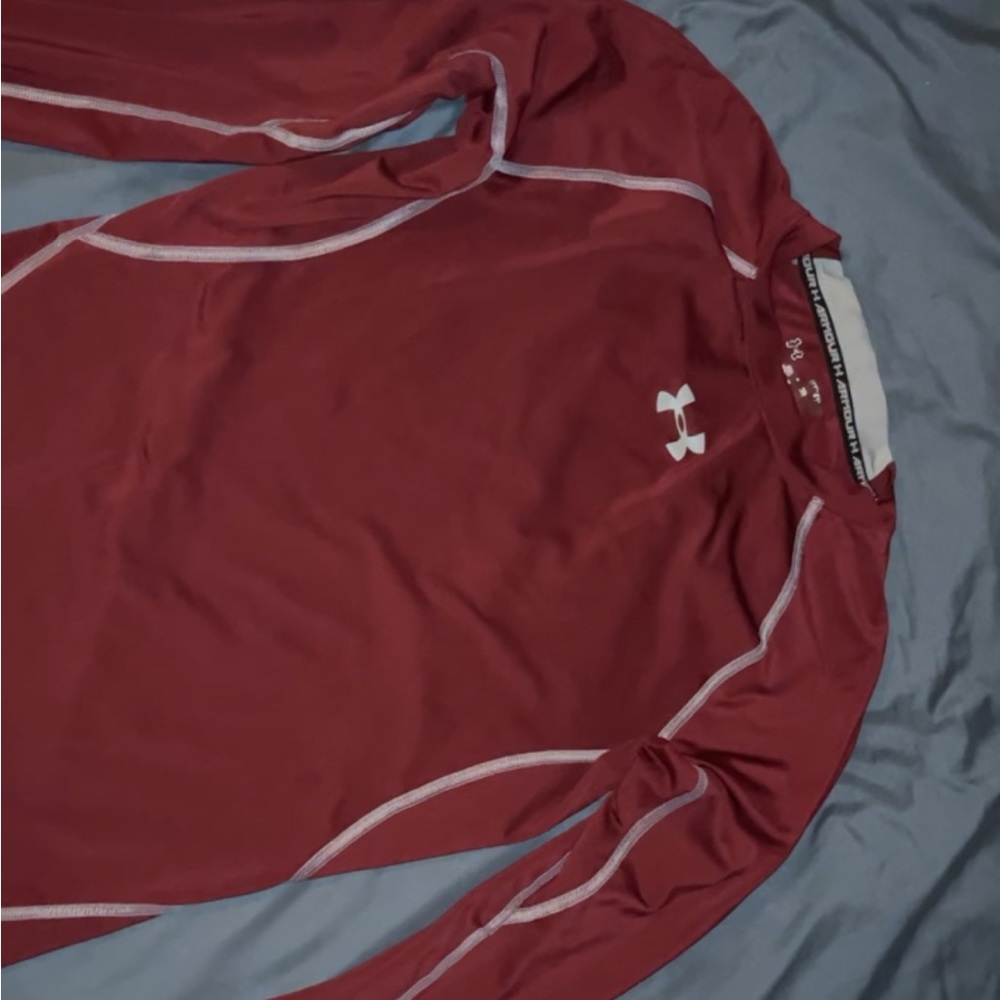 Elastic under armour maroon